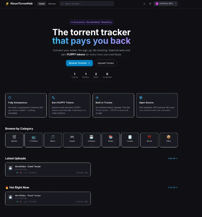 KTorrent Hub screenshot 1